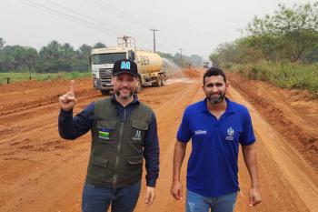 Deputado Delegado Camargo solicita manutenção urgente do Travessão B-20, na RO-458, que liga Alto Paraíso a Triunfo 