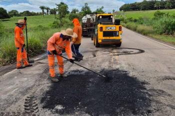 RO-383 entre Santa Luzia do Oeste e Rolim de Moura passa por manutenção 