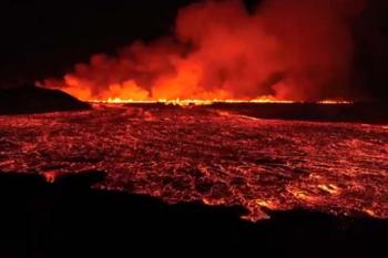 Vulcão entra em erupção pela 10ª vez em três anos na Islândia