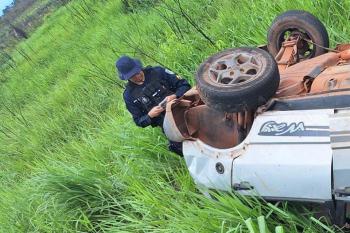 Acidente com capotamento deixa dois mortos na BR-364