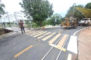 Semtran reforça sinalização em frente ao Parque da Cidade