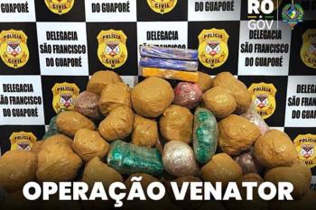 Polícia Civil de Rondônia apreende mais de 50 kg de droga