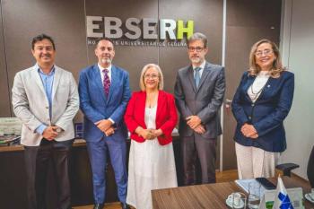 Prefeitura e Unir discutem parceria para a implantação do Hospital Universitário; reunião aconteceu na sede da Ebserh, em Brasília