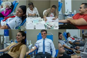 Rede de solidariedade  formada no TJRO durante campanha de doao de sangue