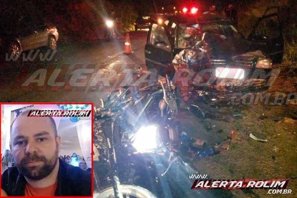 Policial Penal morre após colisão frontal entre carro e moto na RO-010