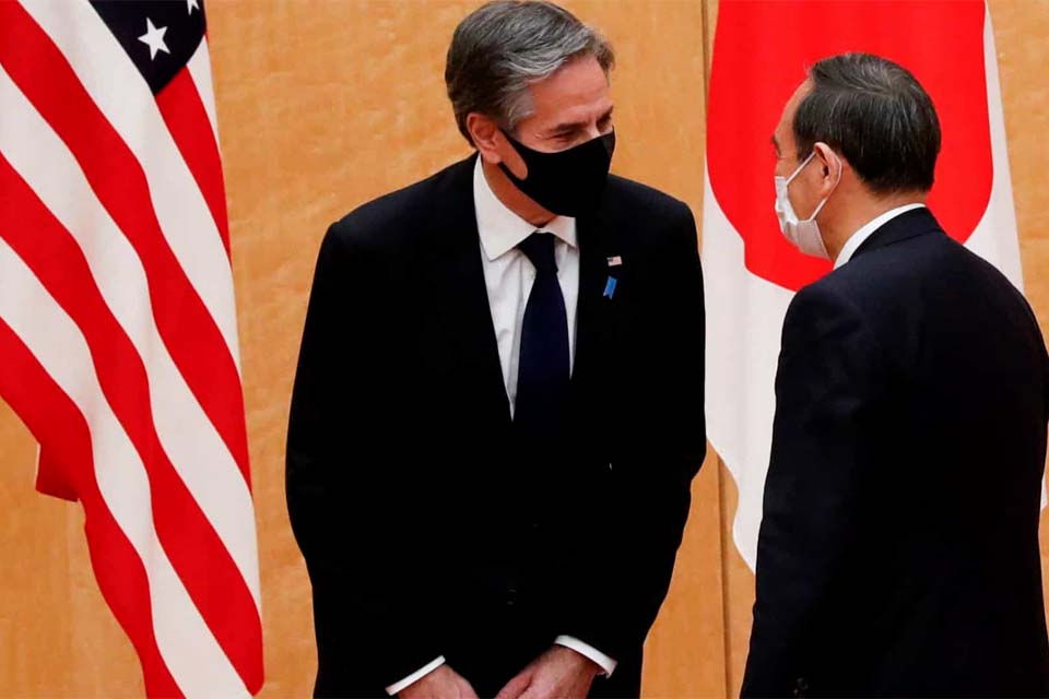 Japão e EUA acusam China de ação incompatível com ordem internacional