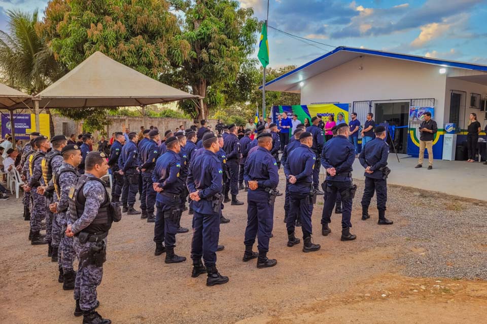 Obras no Quartel da PM e na Delegacia da PC em Mirante da Serra são entregues pelo governo de RO