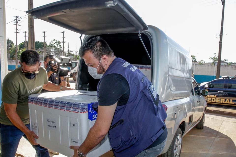 Governo de Rondônia garante celeridade na distribuição de vacinas às Regionais de Saúde; Estado é o 4º no ranking nacional