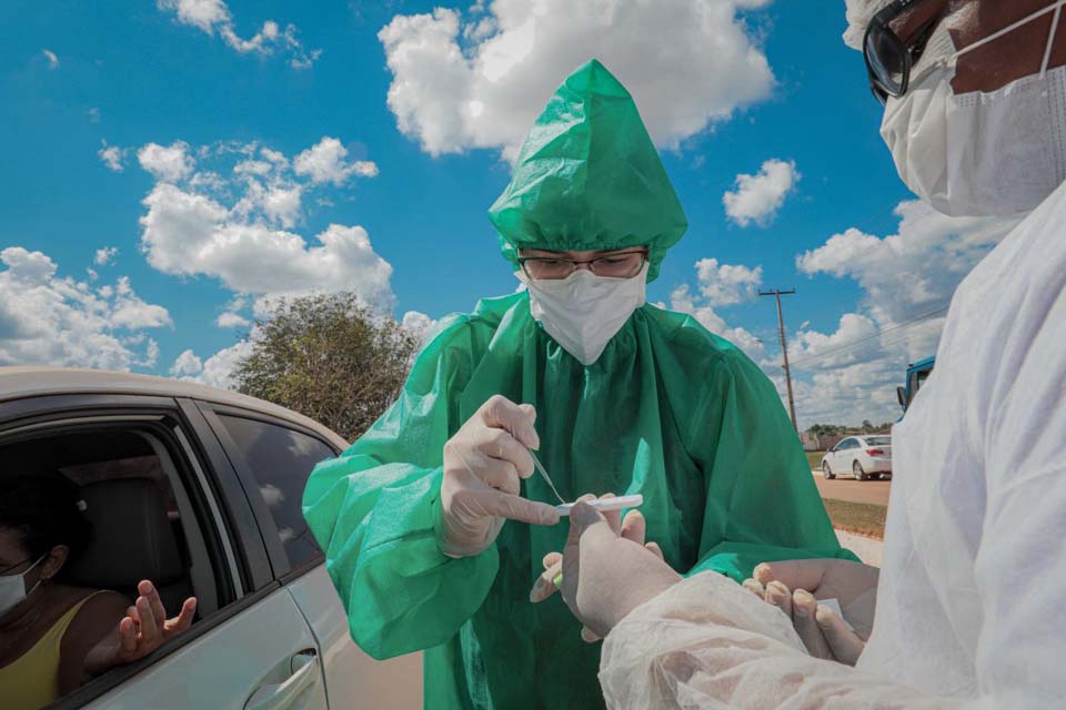 Juventude Voluntária presta apoio na ação de testagem rápida para detectar o coronavírus