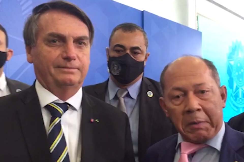 Coronel Chrisóstomo encontra Bolsonaro após publicação de MP que reduz contas de luz em Rondônia