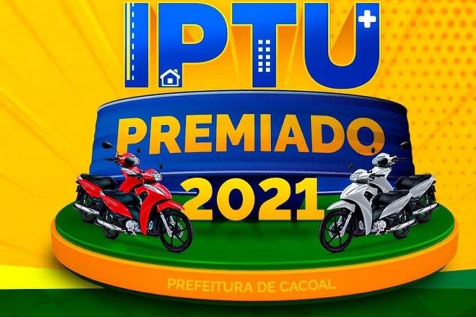 Prefeitura continua com a promoção Imposto Predial e Territorial Urbano IPTU premiado