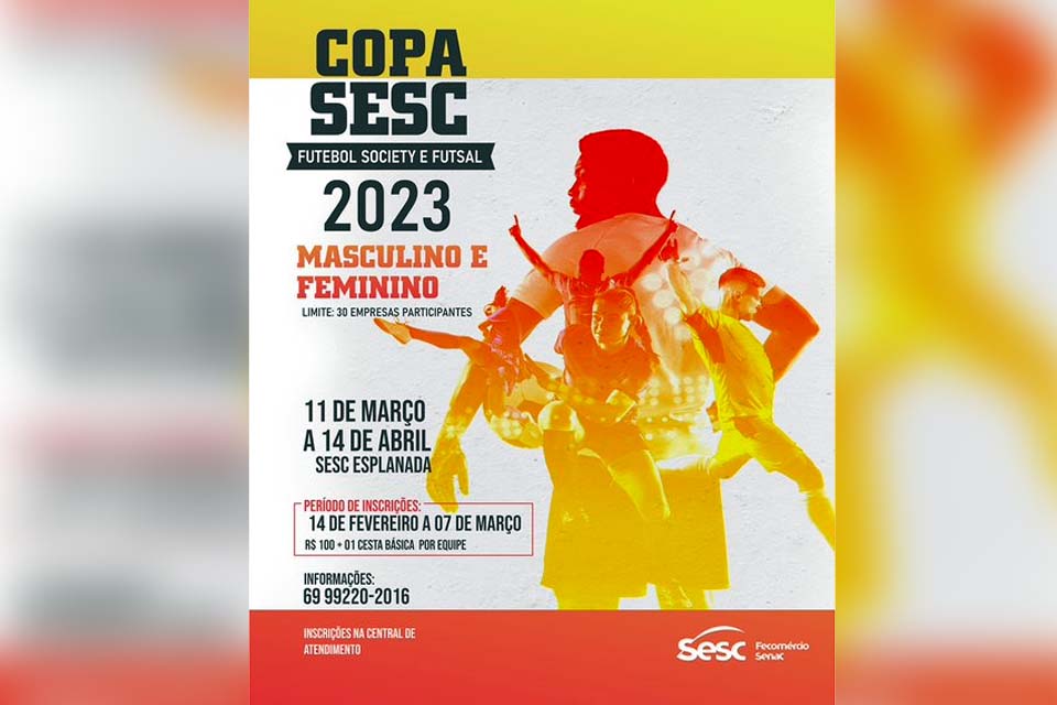 Copa Sesc abre inscrições para competições em Porto Velho