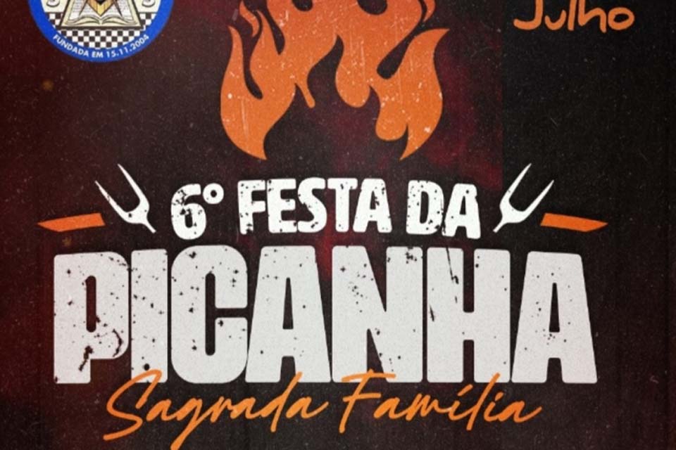 Neste domingo acontecerá a 6ª Festa da Picanha promovida pela Loja Maçônica Sagrada Família nº 35