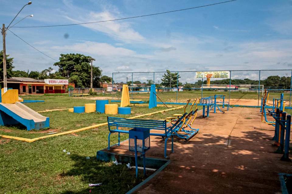 Com investimentos do projeto “Governo na Cidade”, espaços públicos de lazer vão ser revitalizados em Porto Velho