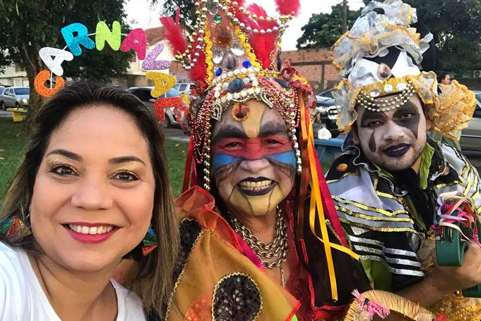 Bloco Pirarucu do Madeira prontinho para o desfile