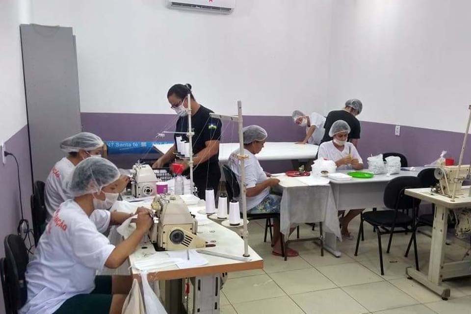 Reeducandas produziram mais de 10 mil máscaras em menos de um mês