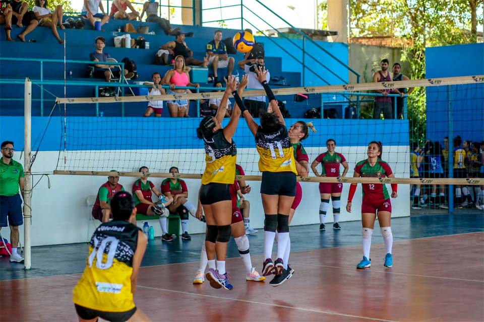 Final de semana foram as finais do torneio da federação de voleibol da FRV