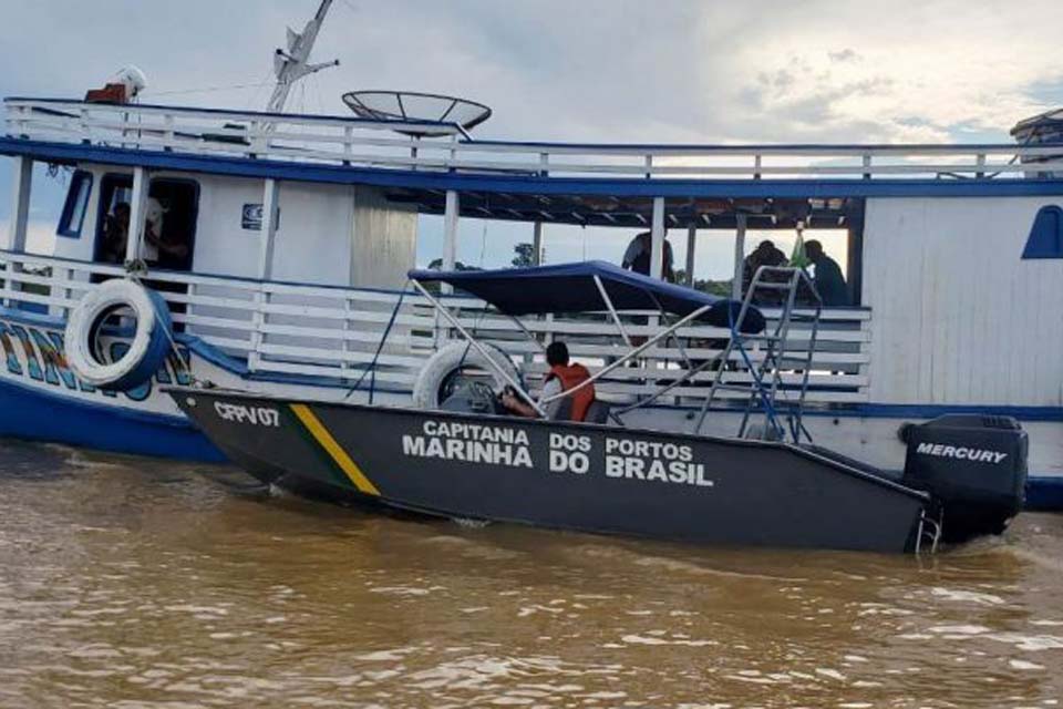 Capitania Fluvial de Porto Velho atua no rio Madeira para salvaguarda da população