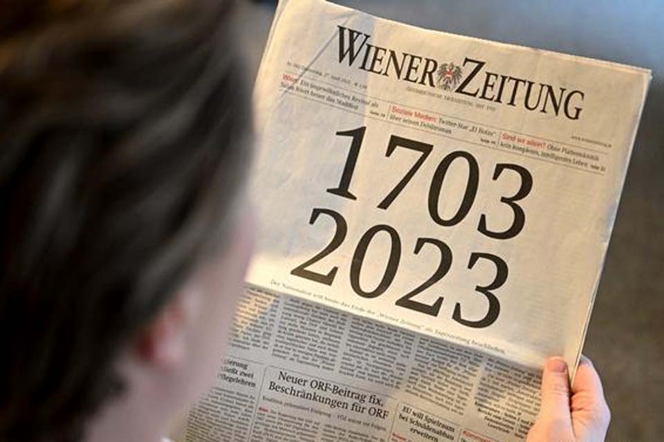 Após 320 anos, Wiener Zeitung, jornal mais antigo do mundo em circulação, encerra edição impressa