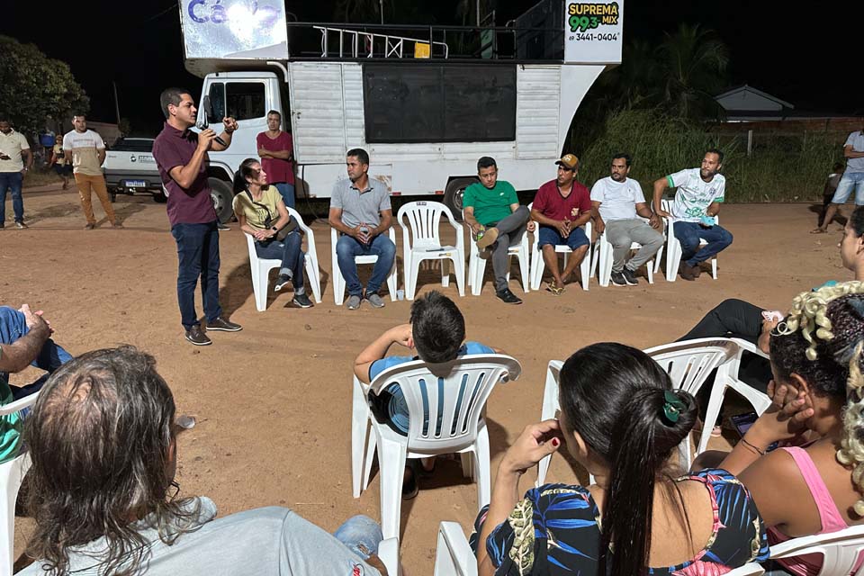 Deputado Cássio Gois anuncia investimento de 250 mil reais para projeto de distribuição de água no bairro Planalto em Cacoal