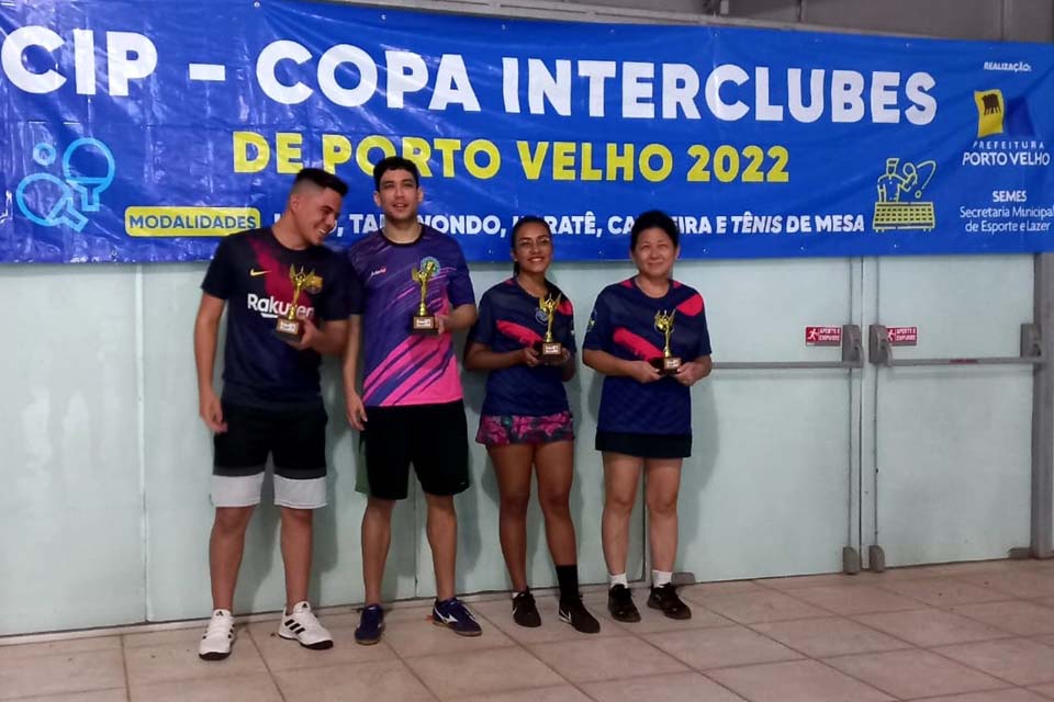 Vencedores do Tênis de Mesa se classificam para o Jogos Intermunicipais de Rondônia