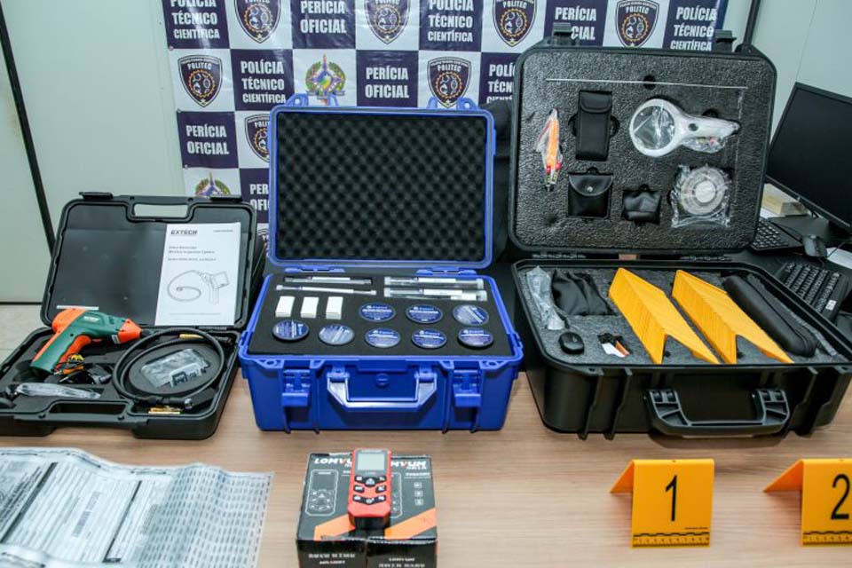 Equipamentos com tecnologia avançada reforçam ações da Politec para elucidar crimes em Rondônia