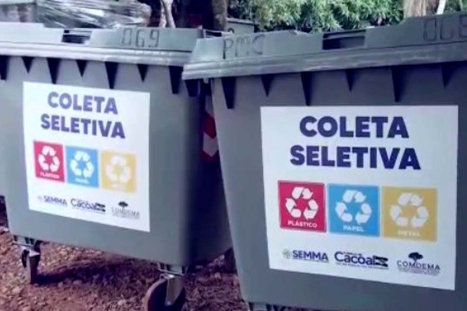 Município compra 400 container para coleta de lixo em pontos estratégicos da cidade