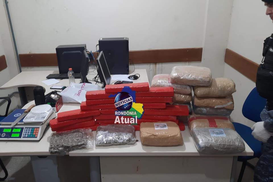 PM apreende 30 kg de maconha no Residencial Carneiro em Ji-Paraná