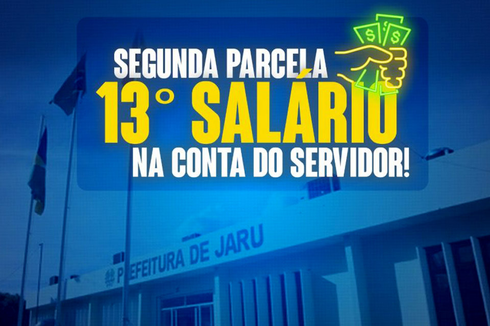 Prefeitura realiza pagamento da 2ª parcela do 13º e injeta quase R$ 3 milhões na economia local