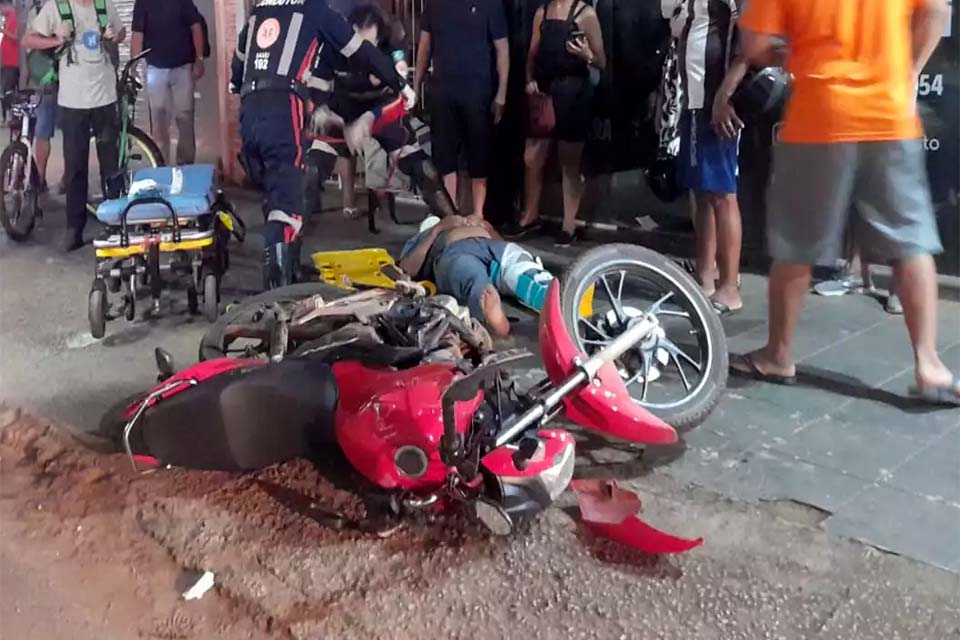 Mulher é detida após causar grave acidente com motoboy na zona sul