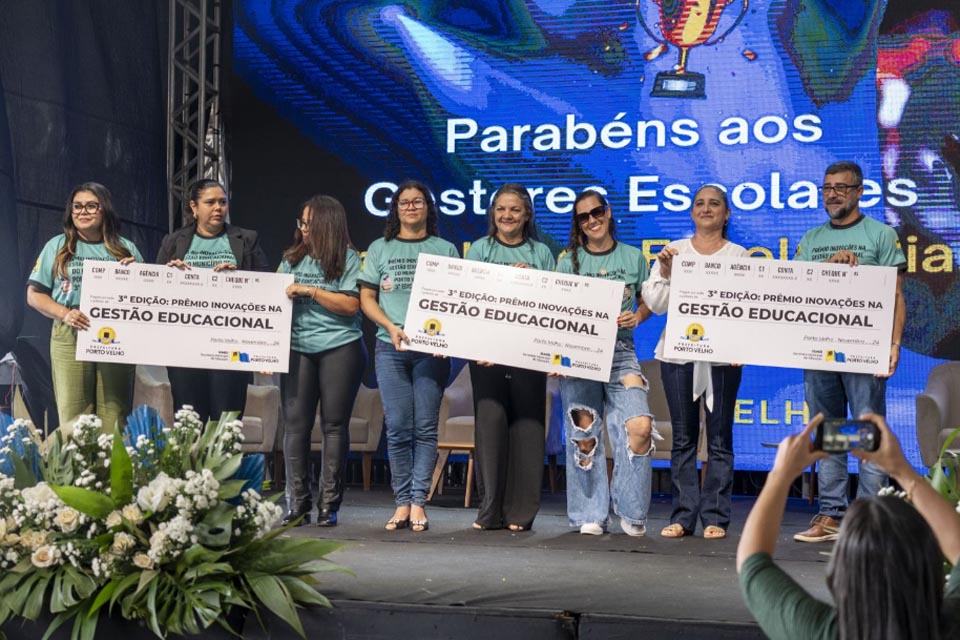 Prêmios de Inovações na Gestão Escolar e Boas Práticas destacam valorização dos profissionais do ensino municipal