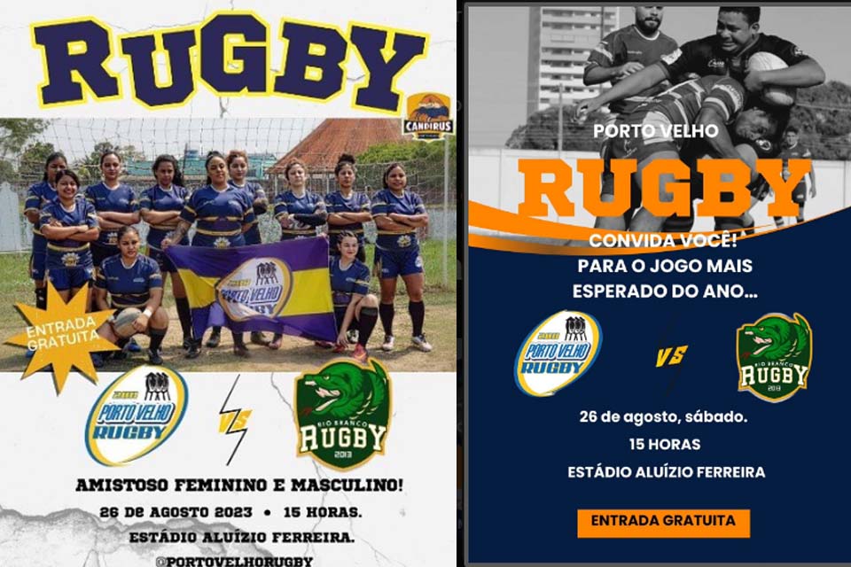  Porto Velho Rugby-Candirú enfrenta Rio Branco Rugby-Sucuris, na capital