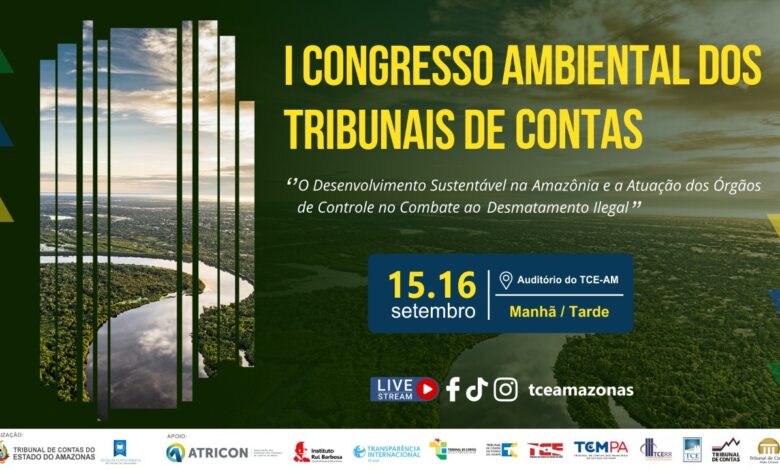 TCE-RO e Profaz participarão do I Congresso Ambiental dos Tribunais de Contas da Amazônia Legal