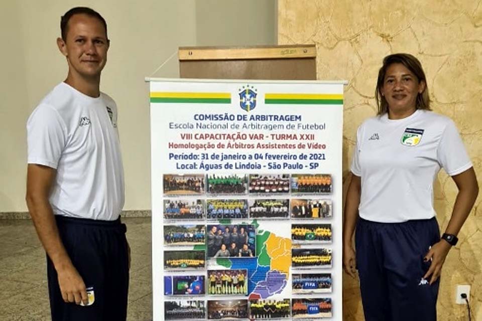 Jonathan Antero e Márcia Caetano participam do curso de VAR