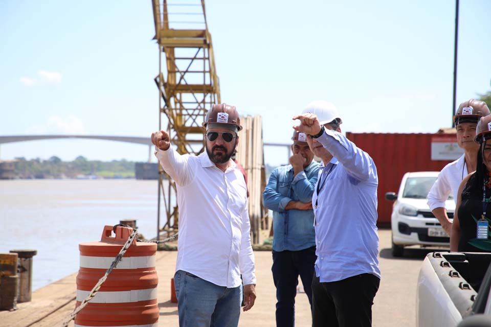 Prefeito Hildon Chaves e presidente da Associação Portuária em Rondônia tratam de melhorias estruturais
