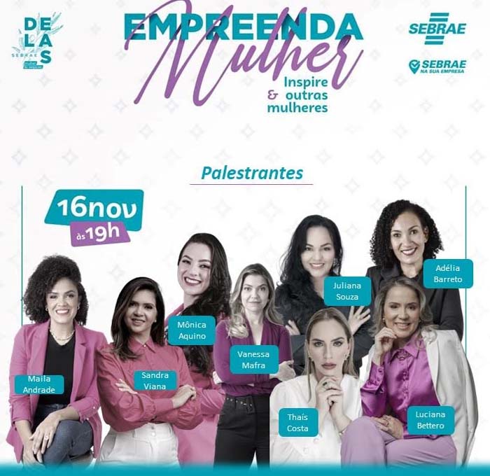 Empreenda Mulher 2023: Sebrae RO prepara programação simultânea em oito municípios 