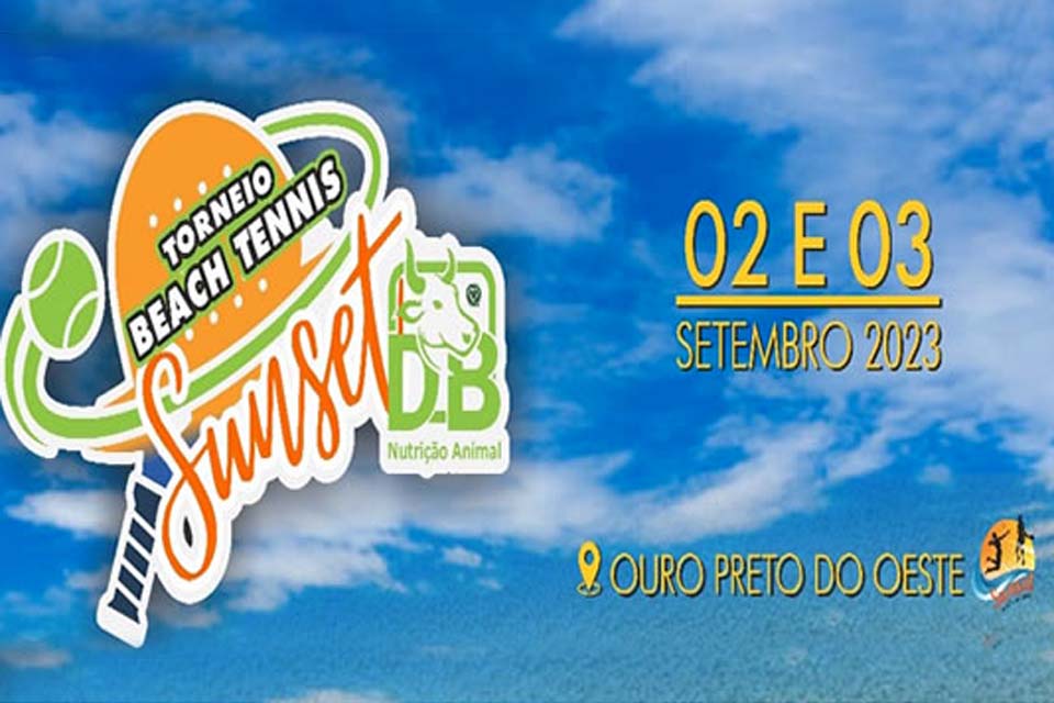 Torneio de Beach Tennis Sunset DB acontece nesse final de semana em Ouro Preto do Oeste