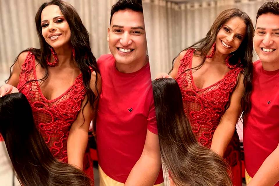 Viviane Araujo investe R$ 18 mil em aplique de cabelo humano para o carnaval: 'Diferente de tudo'