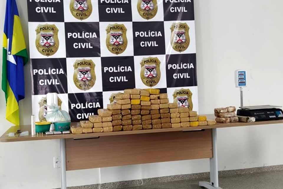 Operação da PC prende dupla com 60 Kg de maconha e 6 Kg de cocaína