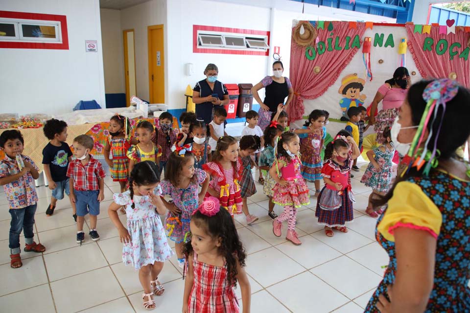 Escola Odília Pereira em Porto Velho encerra primeiro semestre de aulas com festa junina