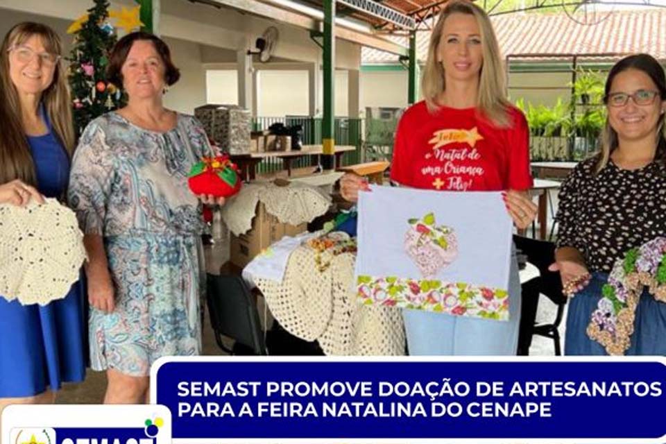 Semast de Pimenta Bueno promove doacão para Feira Natalina do CENAPE