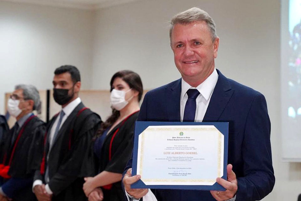 Deputado Luizinho Goebel é diplomado para o quinto mandato parlamentar pelo Tribunal Regional Eleitoral de Rondônia 