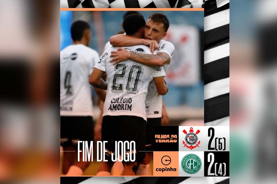 Corinthians supera Guarani nos pênaltis e segue vivo na Copinha