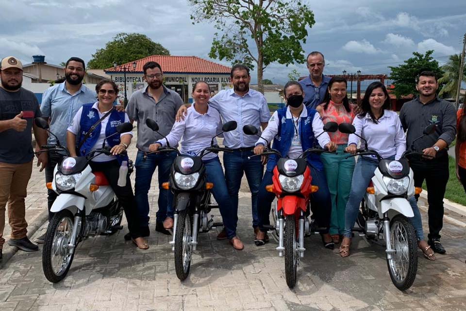 Emenda de Laerte Gomes garante mais de três dezenas de motos a agentes de saúde em Alvorada d’Oeste