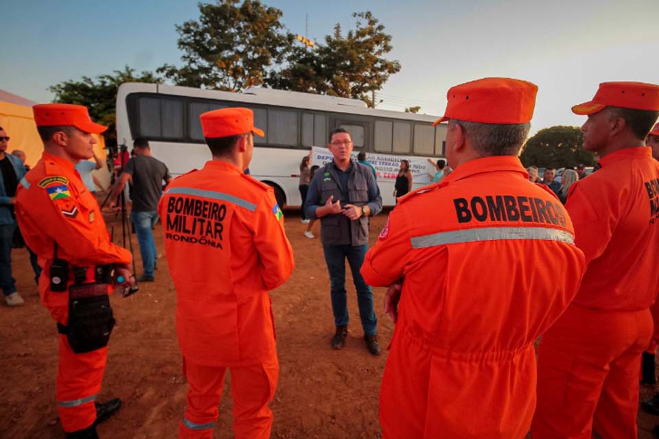 Governador Marcos Rocha empossa 108 novos soldados temporários do Corpo de Bombeiros Militar em todo Estado