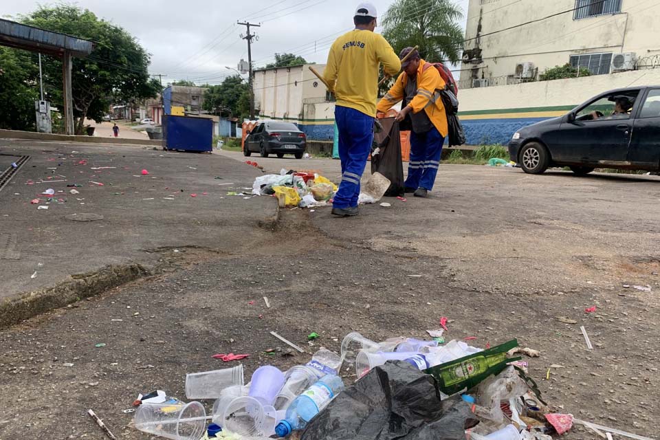 Ruas comerciais e mercados municipais recebem mutirões de limpeza urbana nesta quarta-feira (29)