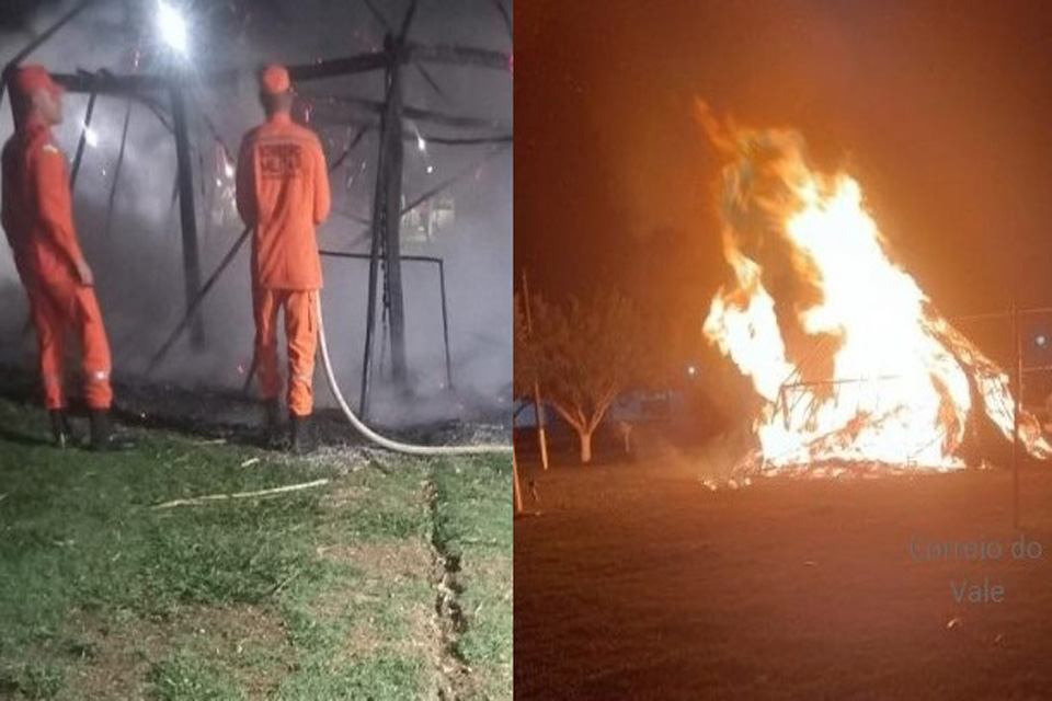 Homem furta cabos elétricos e ainda incendeia monumento cultural