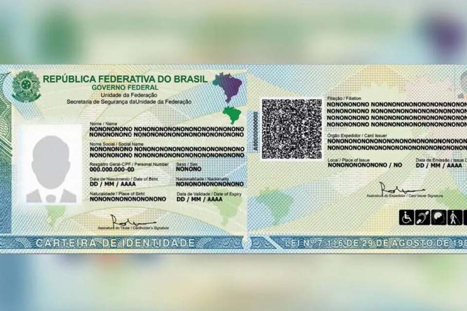 Rondnia passa a emitir a nova Carteira de Identidade Nacional; Portal do Cidado do Governo estar disponvel para acesso