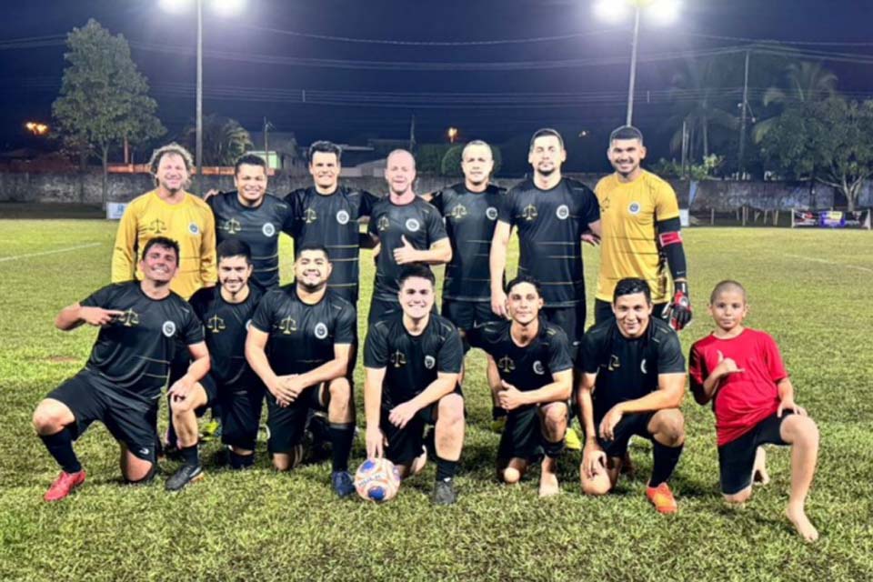 Time de Futebol de Ariquemes formado por atletas do TJ e MP lidera grupo no Campeonato da Segurança Pública