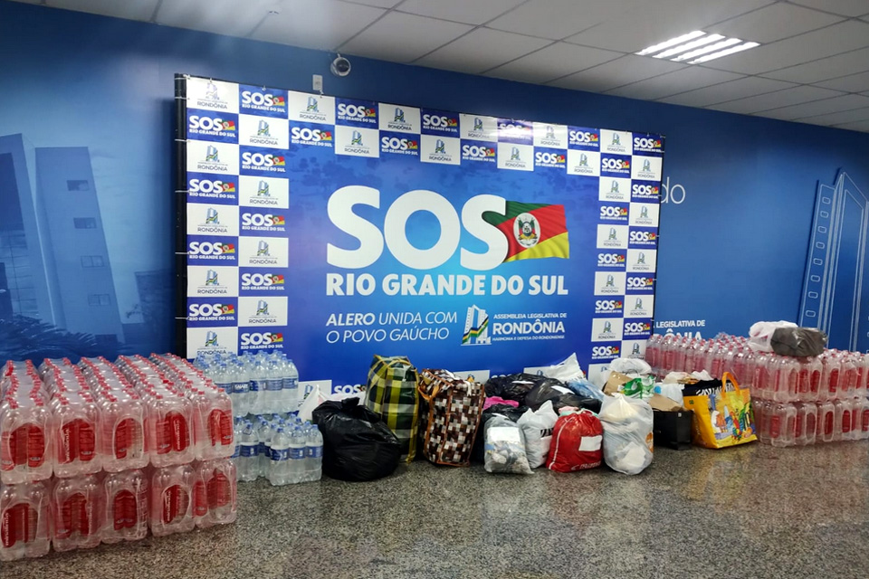 Assembleia Legislativa de Rondônia envia doações para o Rio Grande do Sul